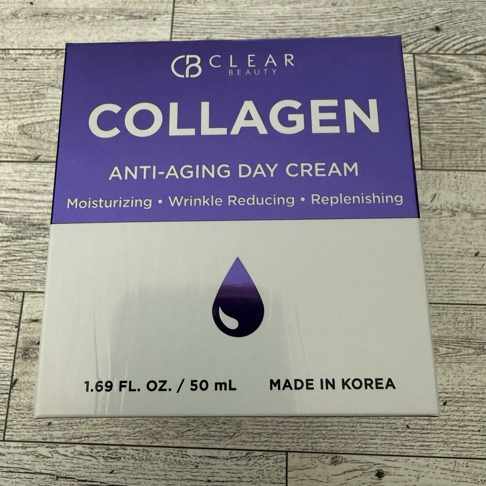 Clair Beauty Collagen Anti-Aging Moisturizing Day Cream 1.69 fl oz 50 ml  NIB